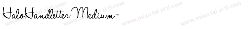 HaloHandletter Medium字体转换